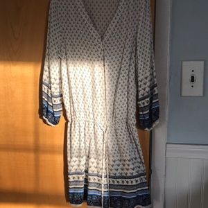 Blue long sleeved romper